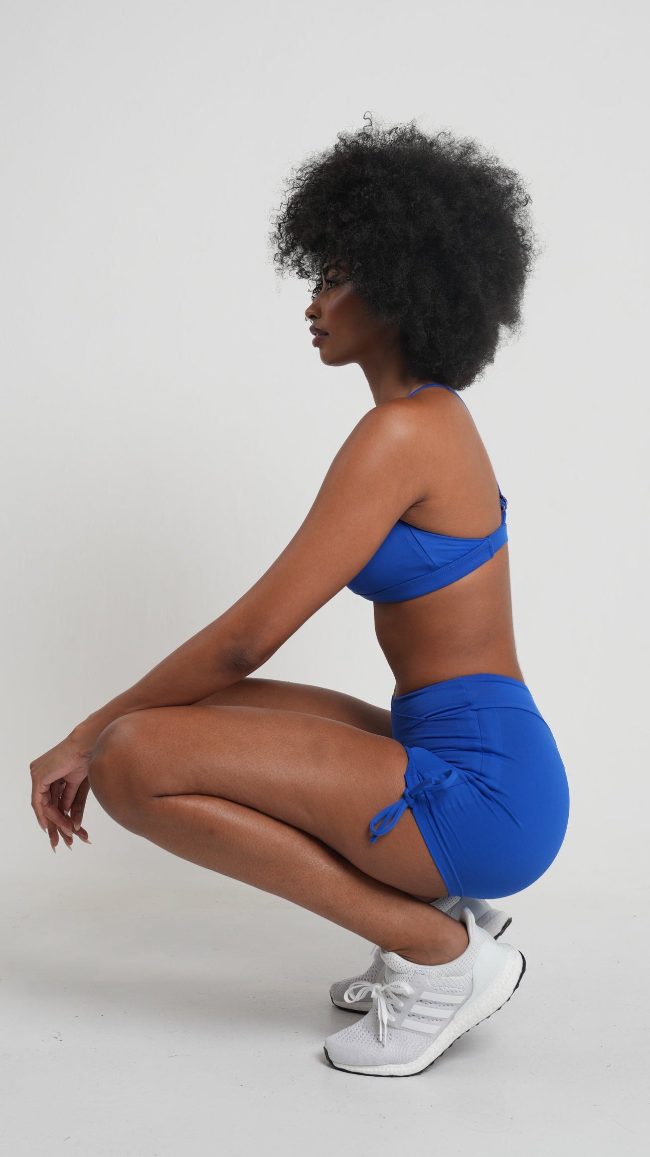 BRISA Scrunch Shorts Ocean Blue