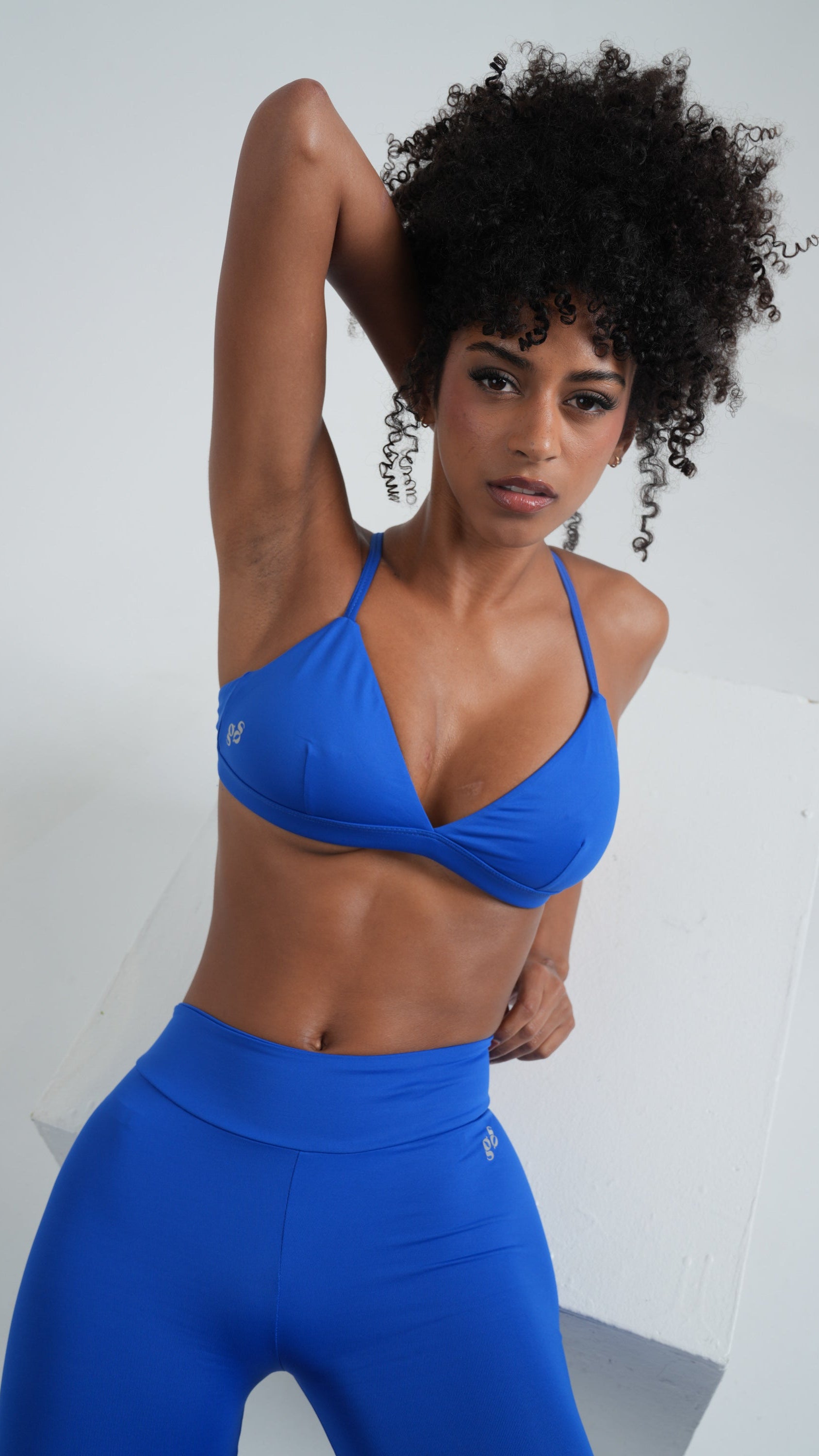 BRISA Triangle Sports Bra Ocean Blue