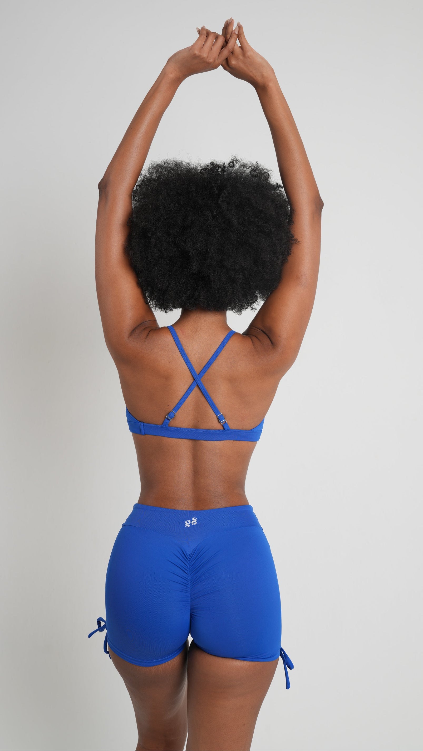 BRISA Triangle Sports Bra Ocean Blue