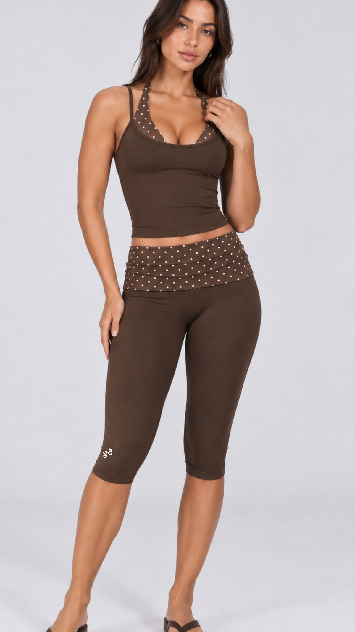 Polka Halter Top