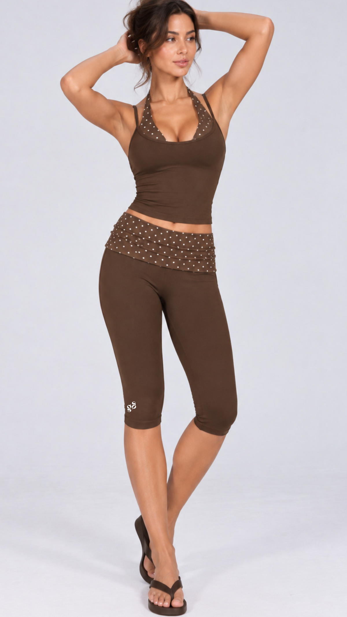 Polka Capri Leggings