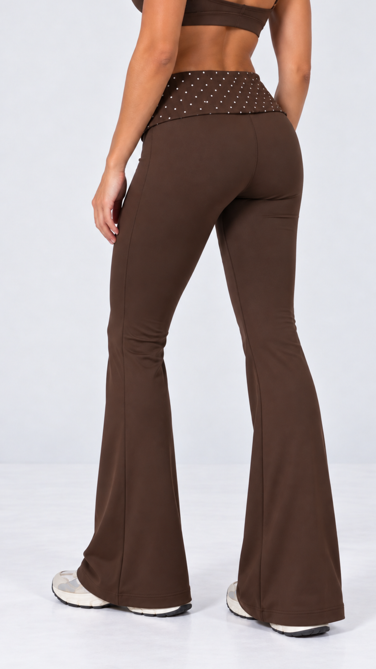 Dotted Wide Leg Pants