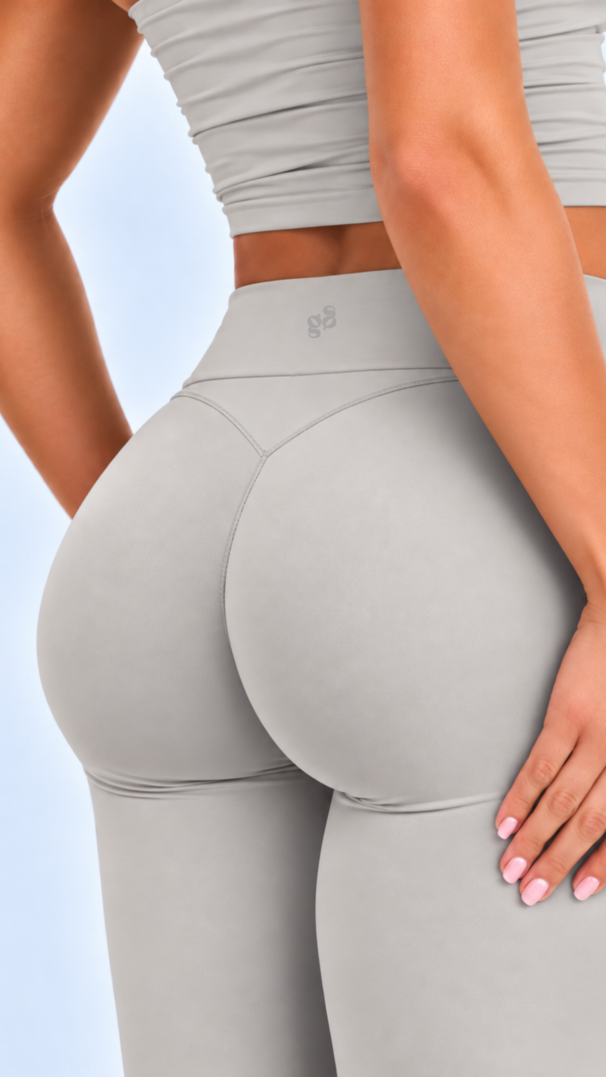 Invisible Scrunch Fold-Over Flare Legging