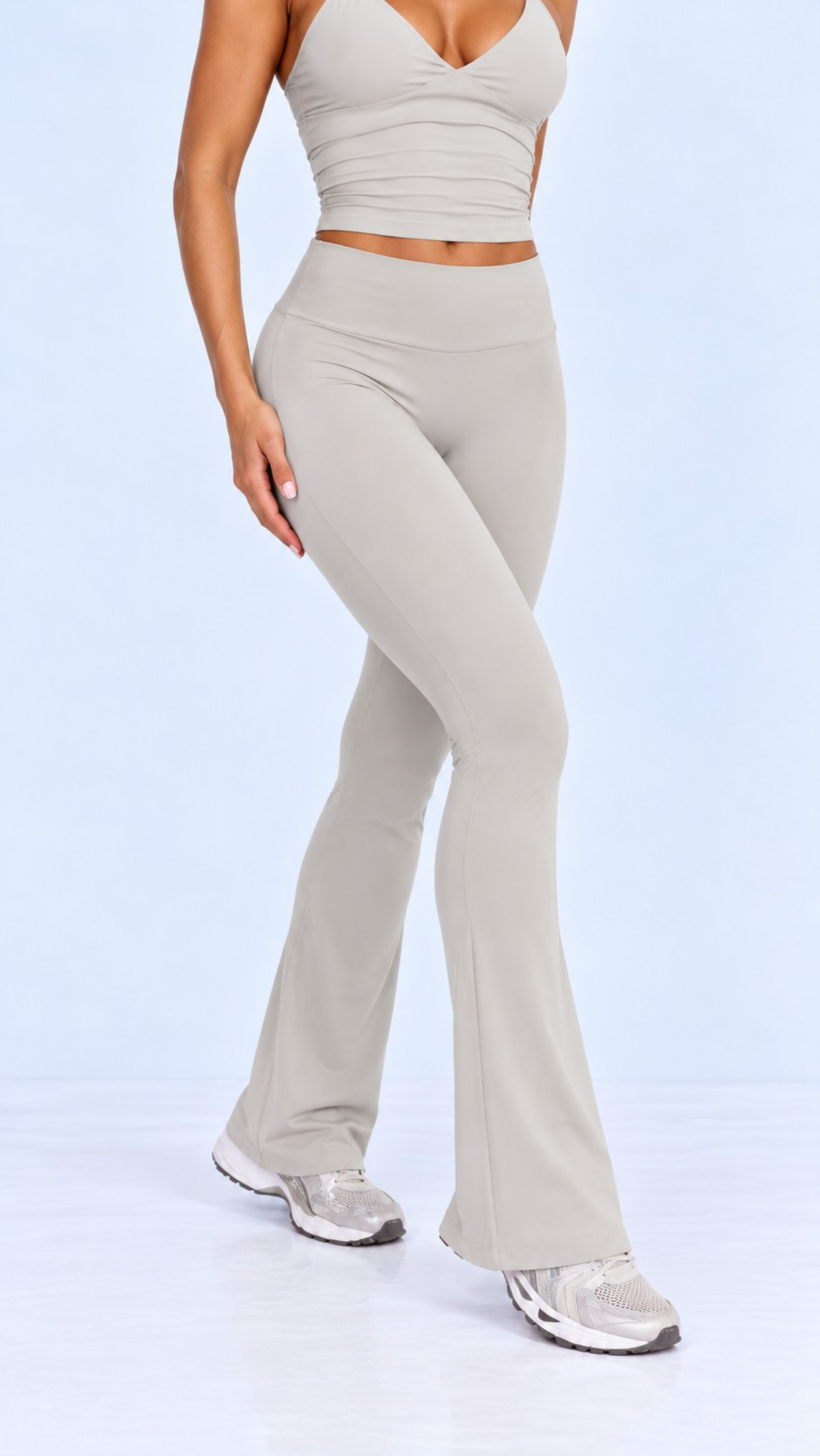 Invisible Scrunch Fold-Over Flare Legging