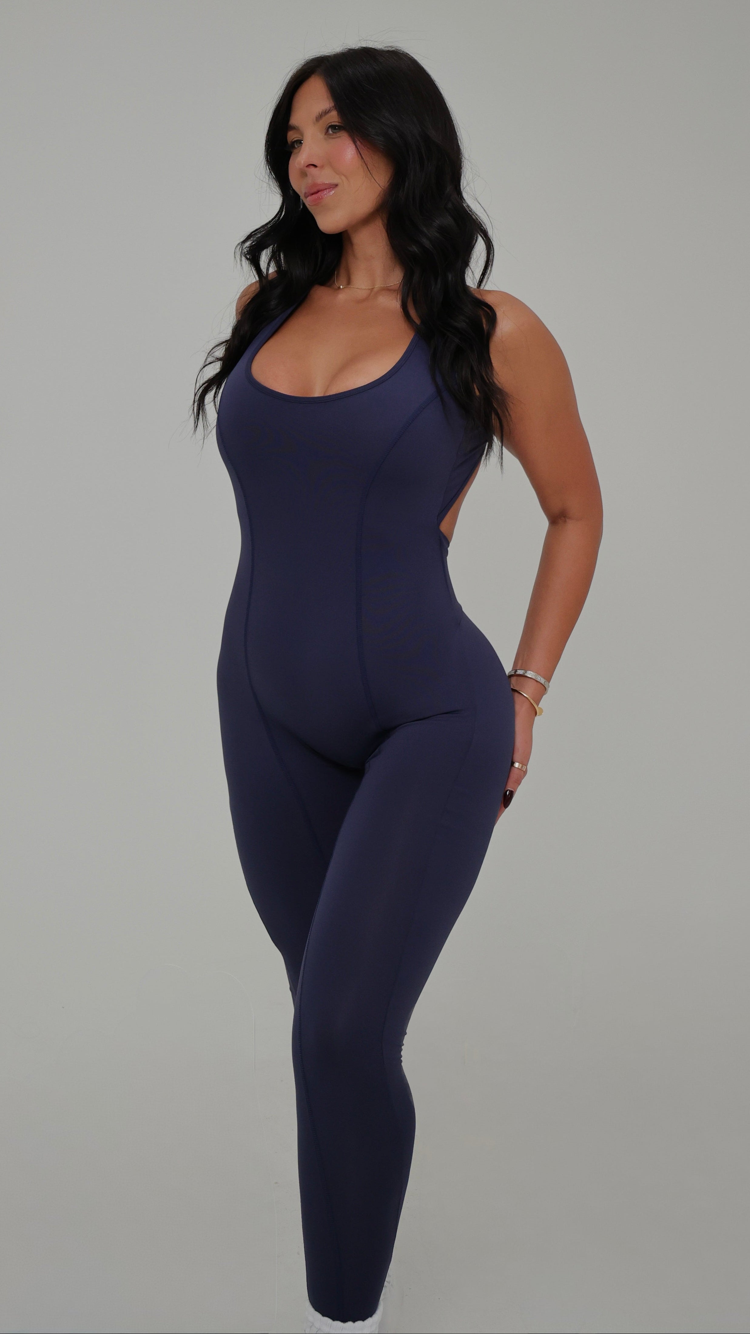 BRISA Form One-Piece Navy Blue