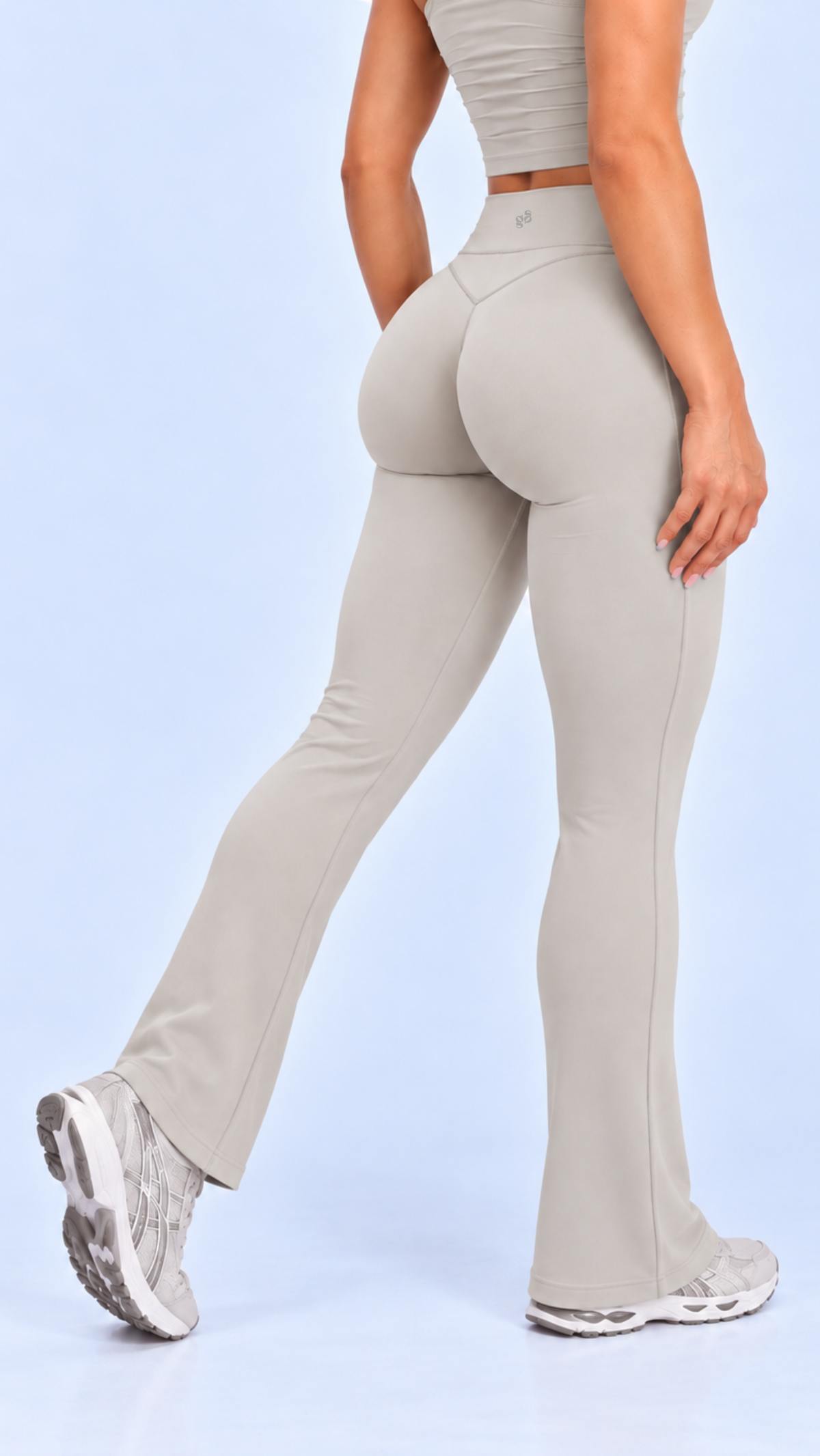 Invisible Scrunch Fold-Over Flare Legging