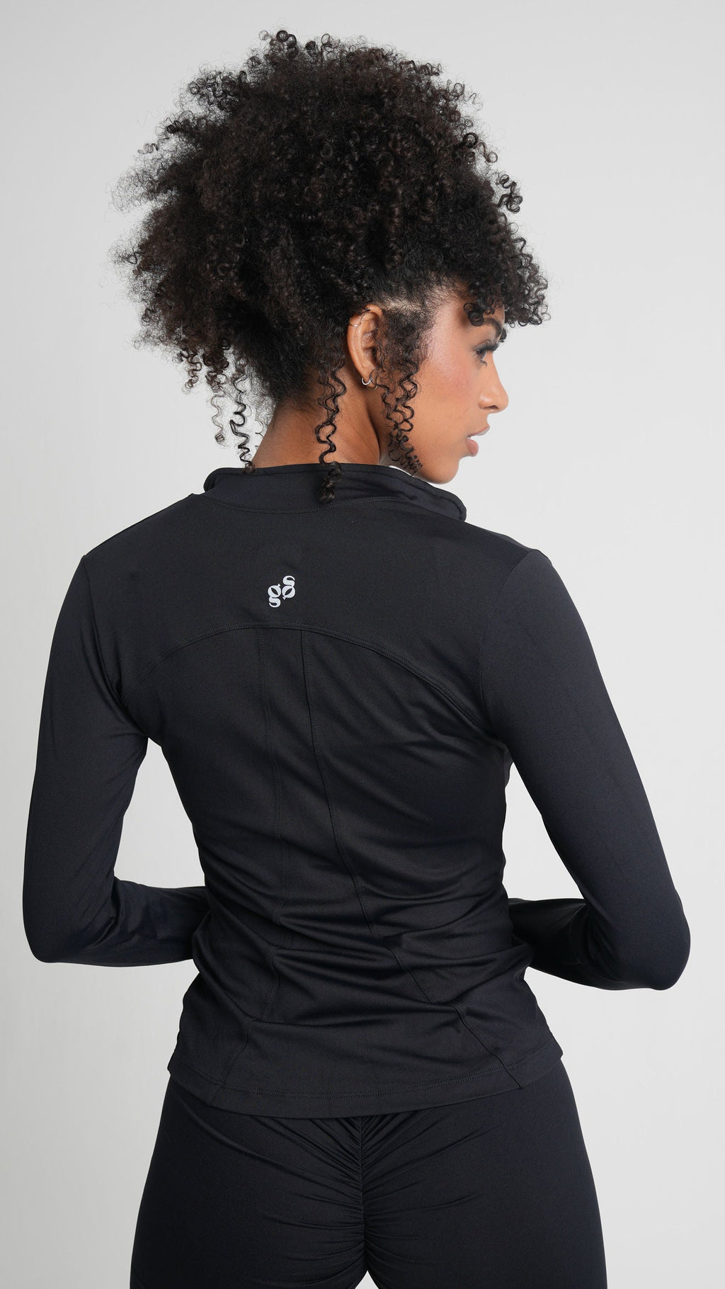 BRISA Zipper Jacket Black