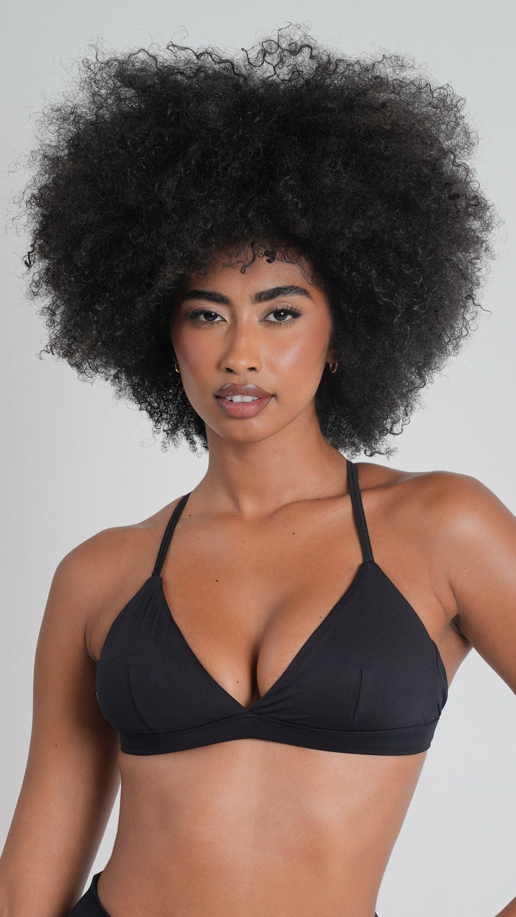 BRISA Triangle Sports Bra Black
