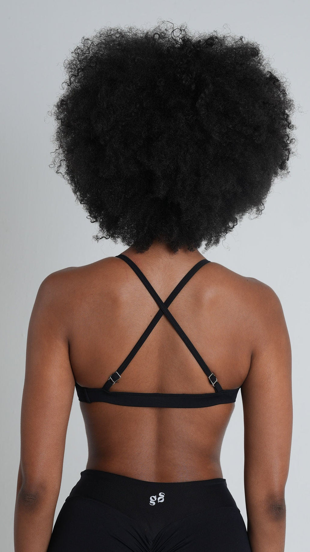 BRISA Triangle Sports Bra Black