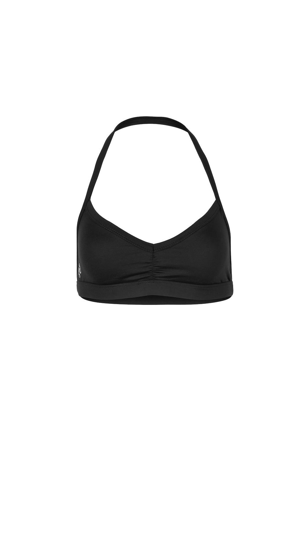 BRISA Halter Bra Black