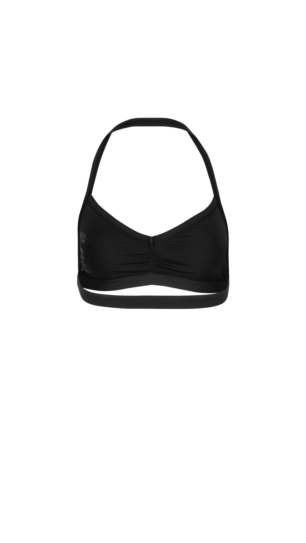 BRISA Halter Bra Black