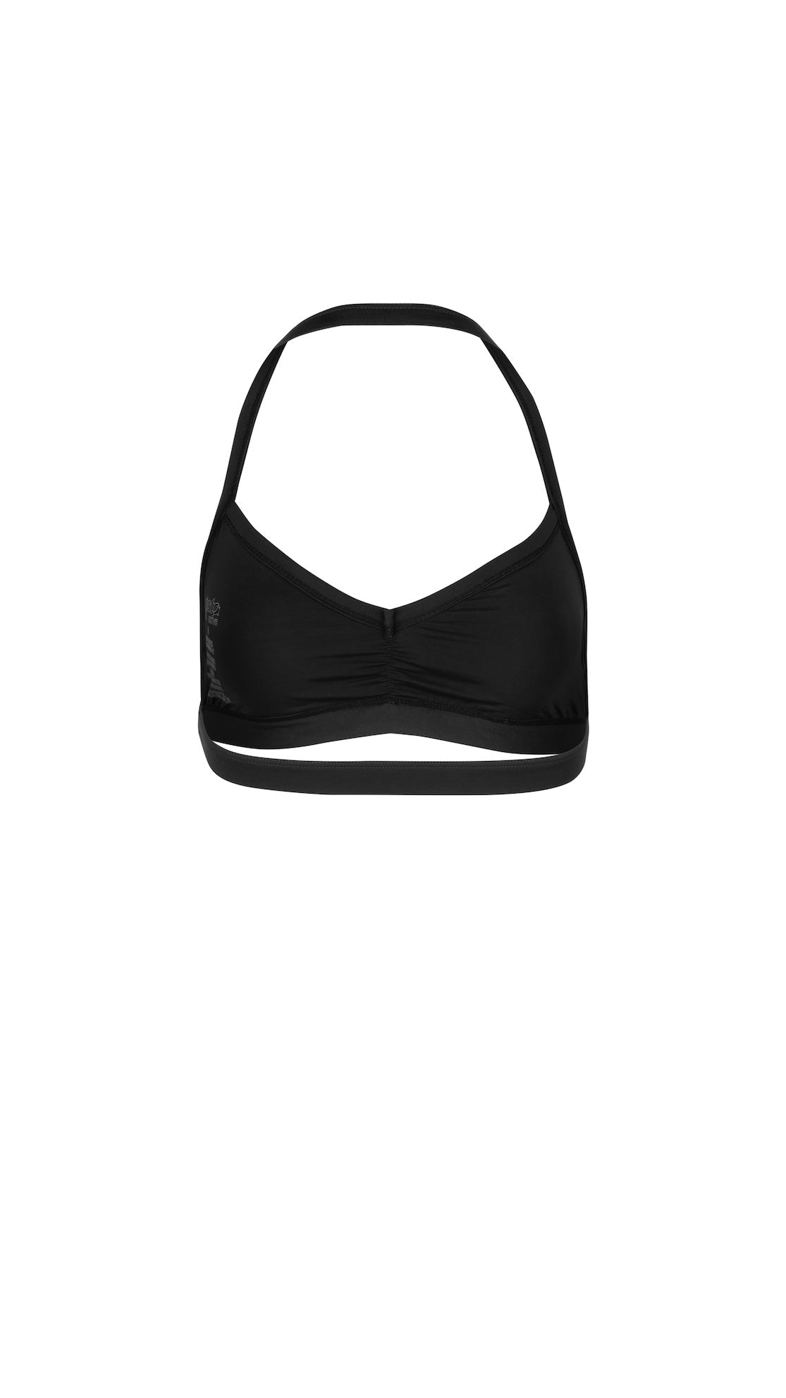 BRISA Halter Bra Black