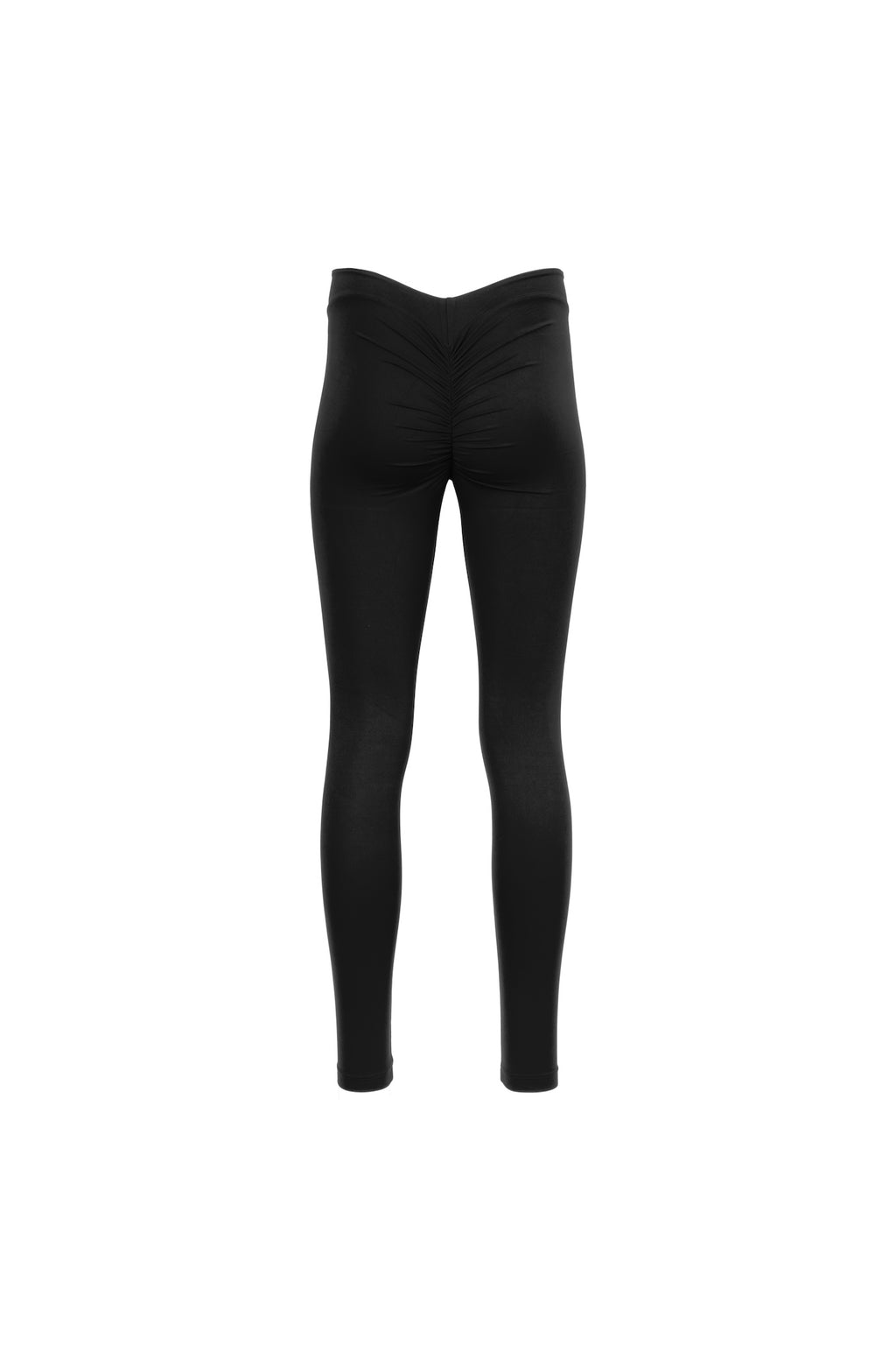 BRISA Mid Waist “V” Scrunch Butt Leggings Black
