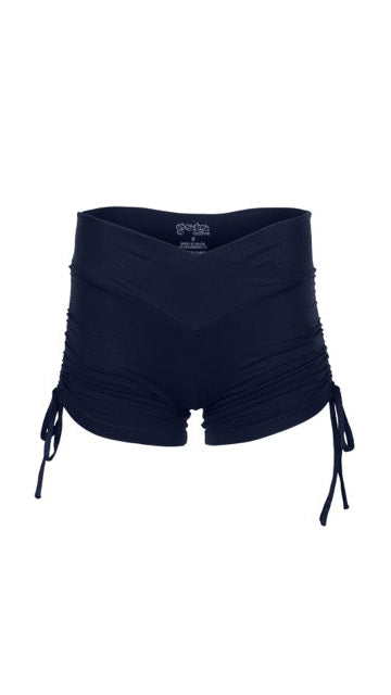 Brisa Scrunch Shorts Navy Blue