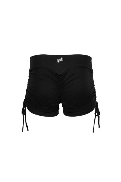 Brisa Scrunch Shorts Black