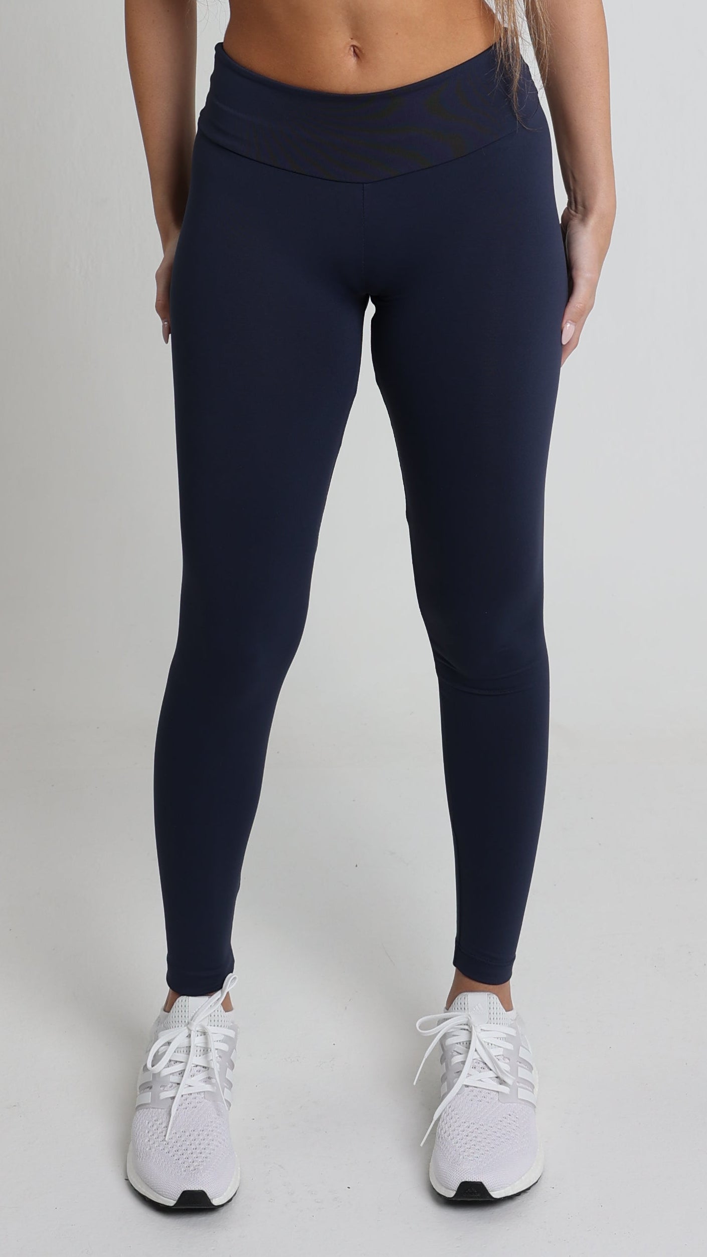 BRISA High Waist Scrunch Butt Leggings Navy Blue