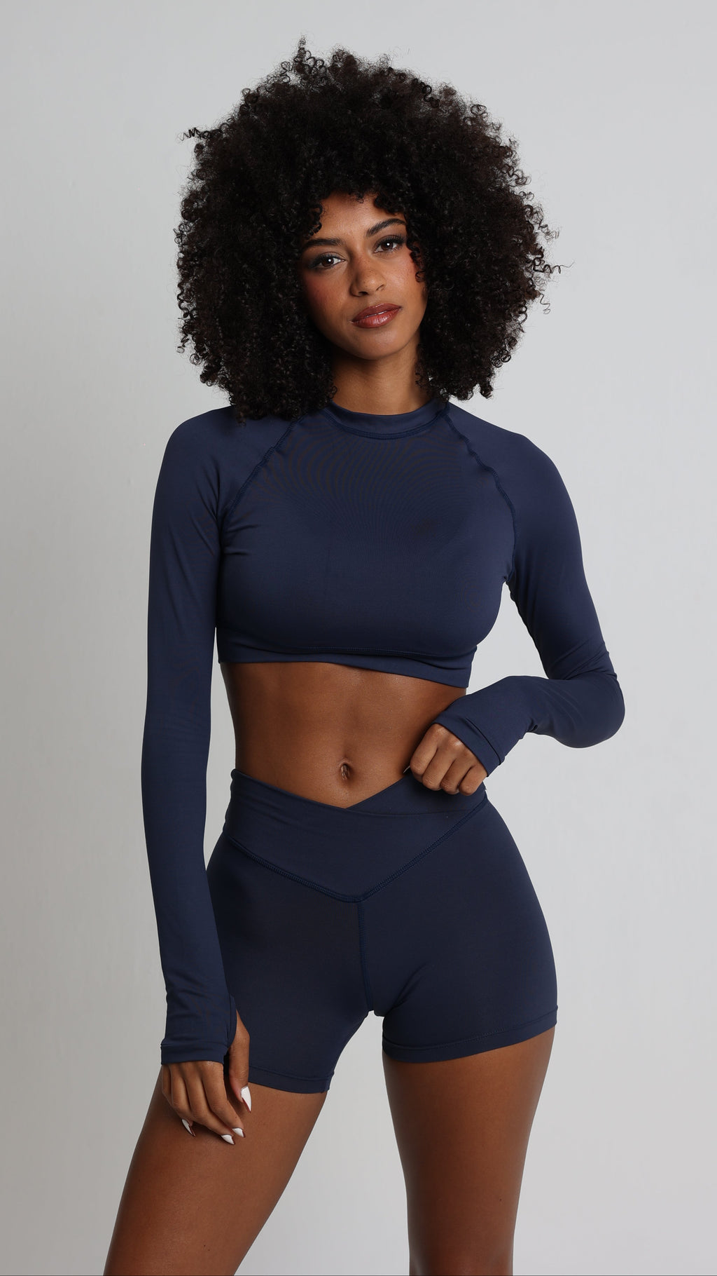 BRISA Long Sleeve Navy Blue