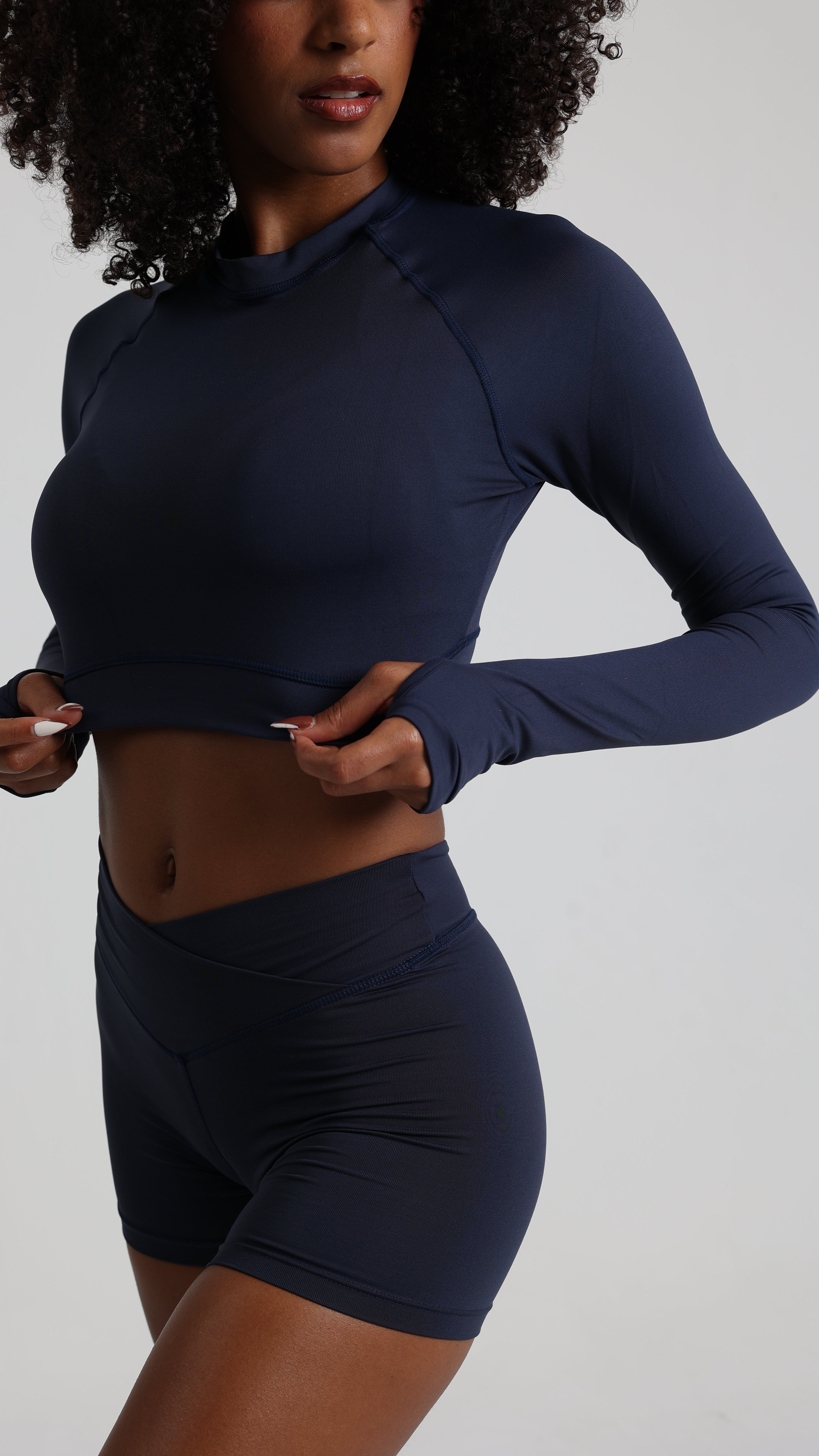BRISA Long Sleeve Navy Blue