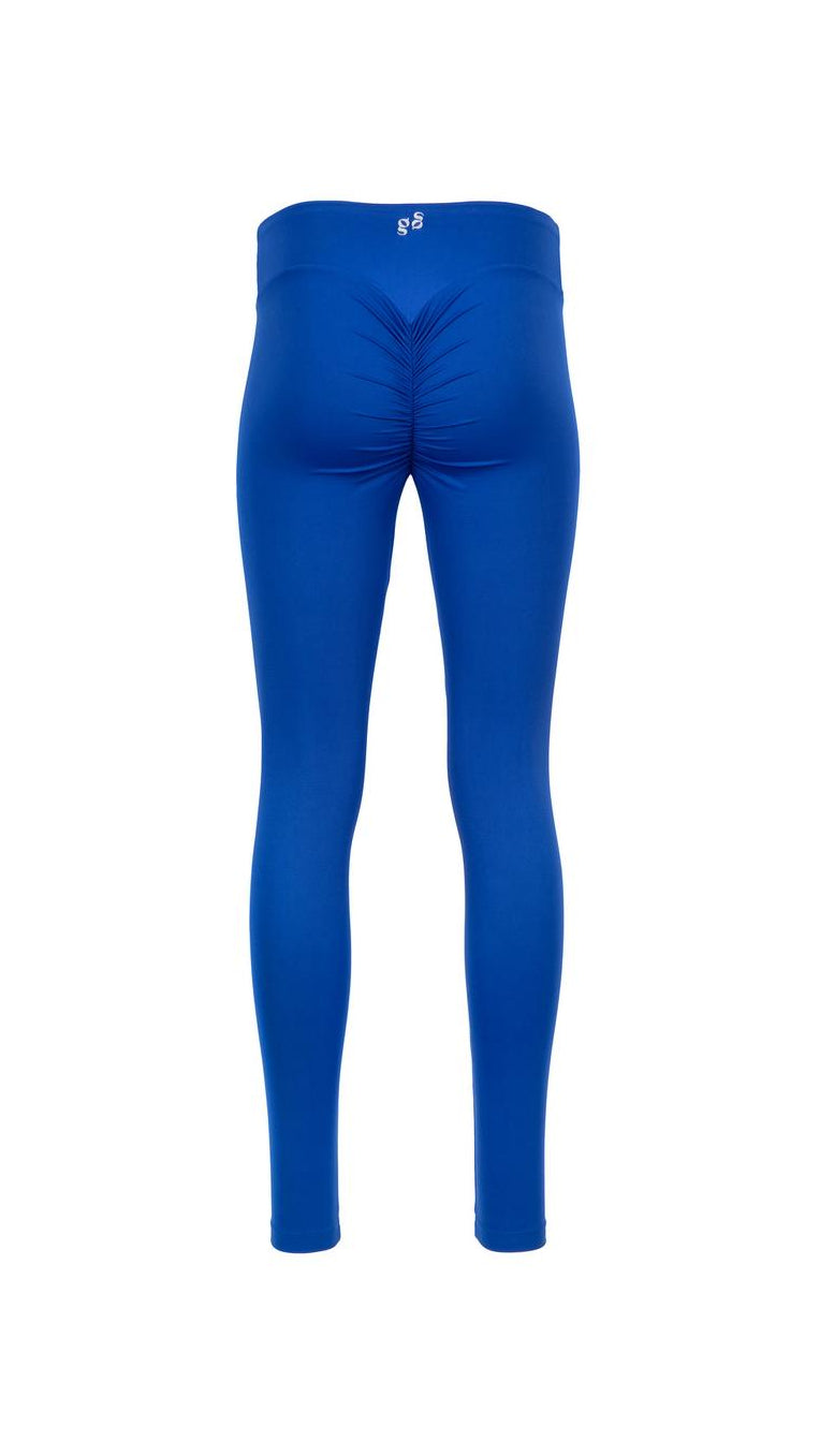 BRISA High Waist Scrunch Butt Leggings Ocean Blue
