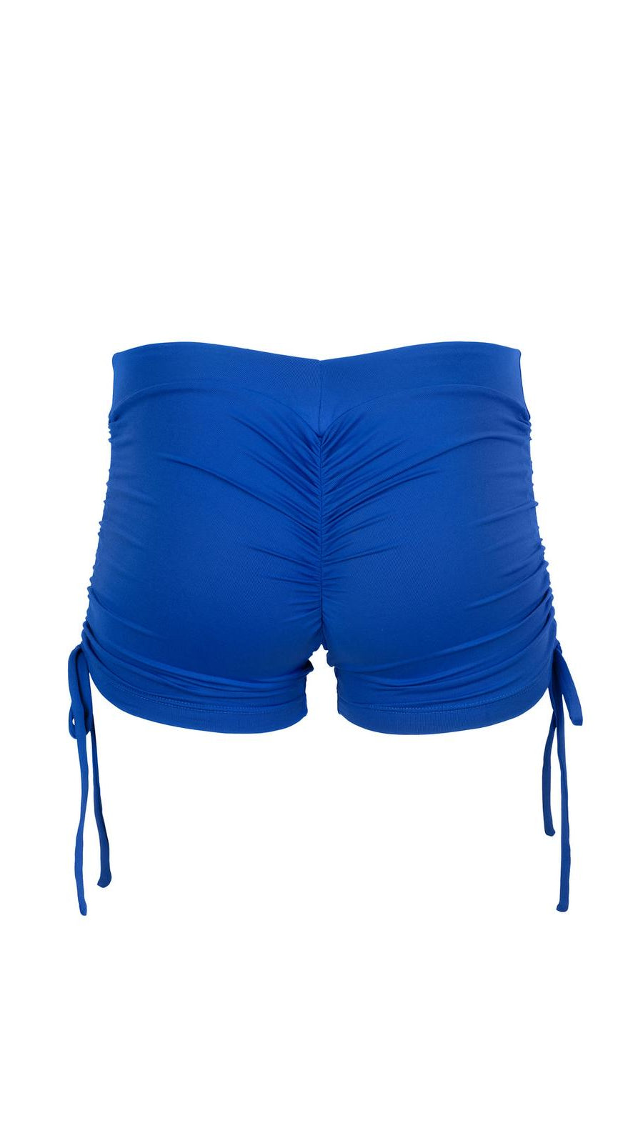 BRISA Scrunch "V" Shorts Ocean Blue