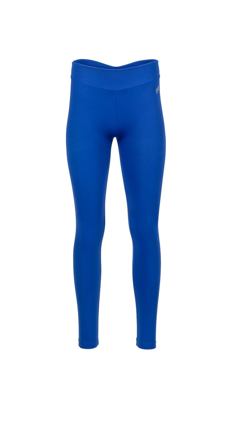 BRISA Mid Waist “V” Scrunch Butt Leggings Ocean Blue